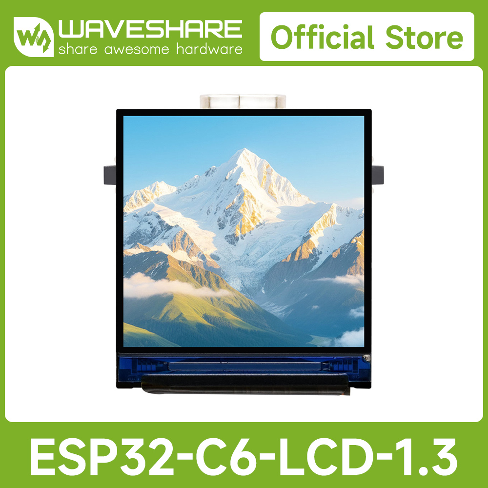 Esp32 C6 - Waveshare ESP32-C6 1.3インチLCDディスプレイ開発ボード、240×240解像度、262K色対応、Wi-Fi 6およびBLE 5対応