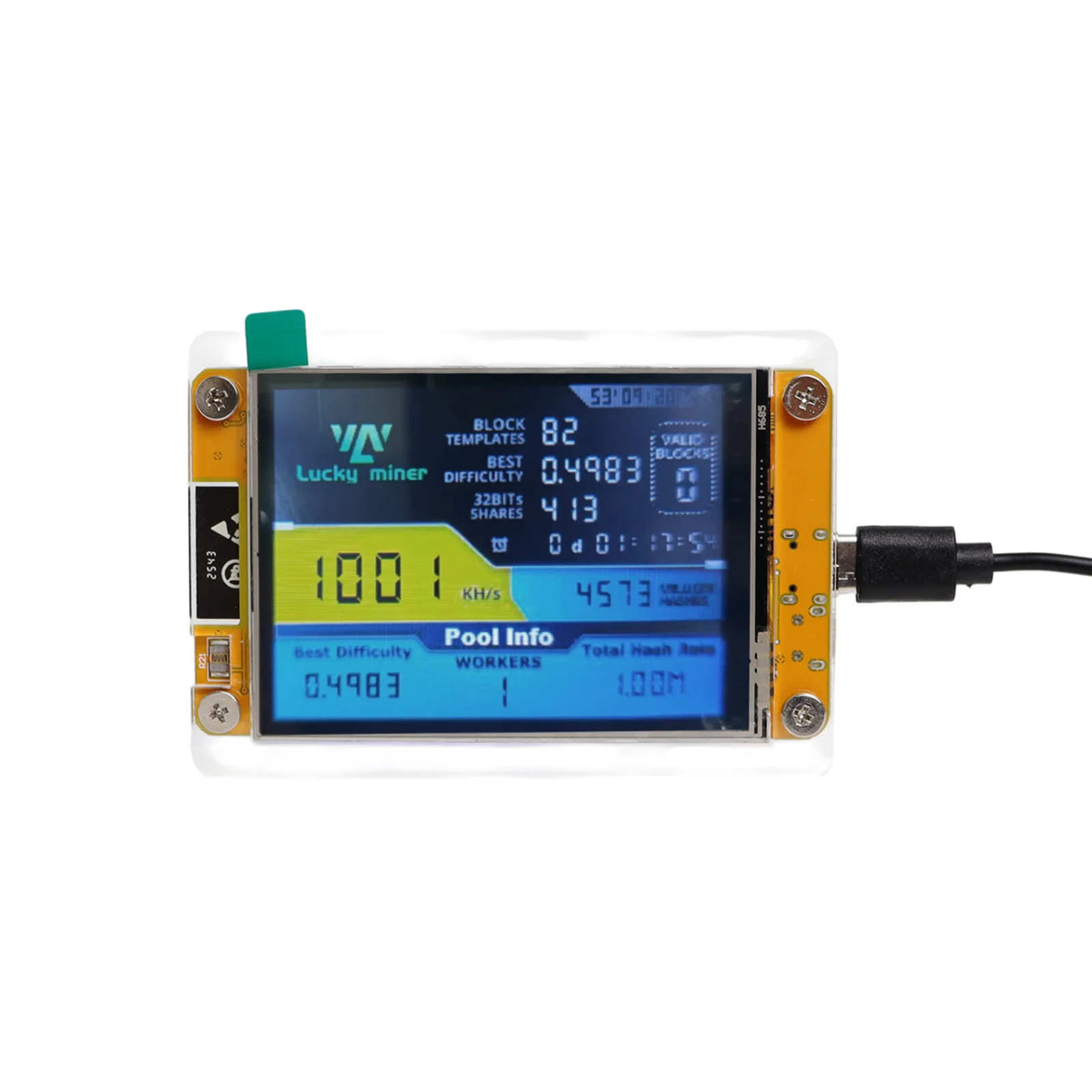 ラッキーマイナー LV04 NerdMiner V2 ハッシ - Espressif Esp32 のレビューと価格