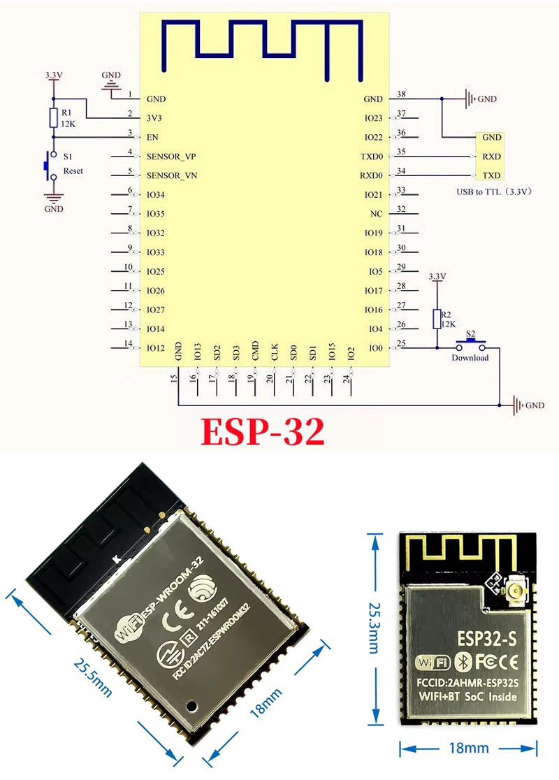 ESP32、ESP-32S、ESP-12E、ESP-12F、 - Esp8266 のレビューと価格