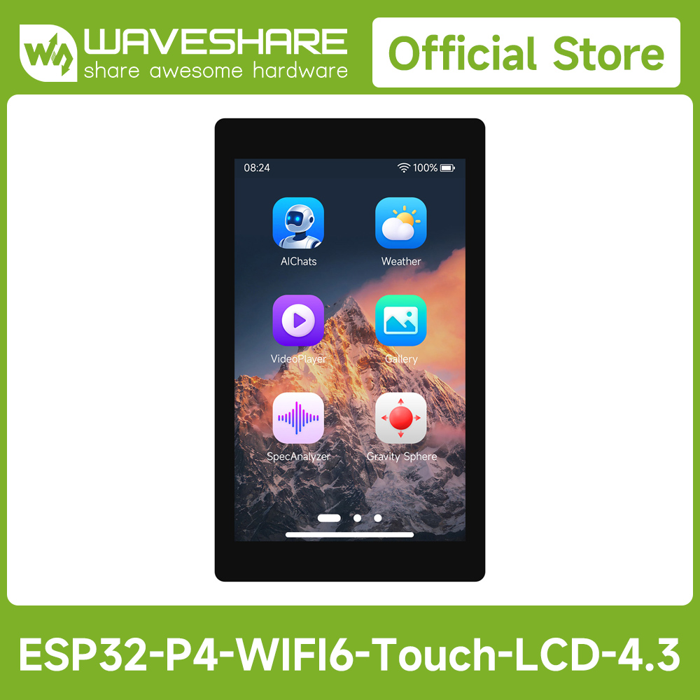Waveshare ESP32-P4-WIFI6 4.3イン - Esp32 Development Board のレビューと価格